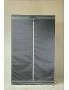 Schutzhülle für Kunststoffregal (Jupiter/Tytan) mit der Höhe 180 cm , Breite 130 cm,  Tiefe 46 cm, Farbe GRAU