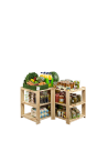Holzregal Lagerregal Kellerregal Maxi 2WP+ (64x85x50), 3 Massivböden, unbehandelt