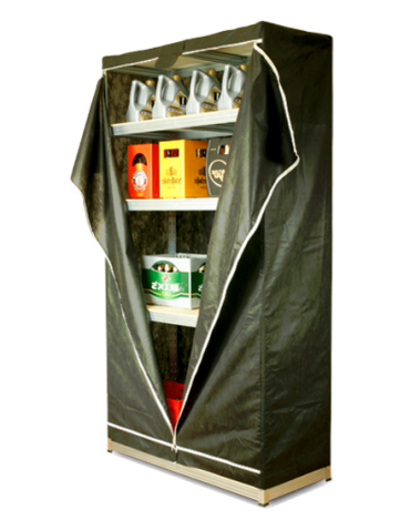 Schutzhülle für Regale - Schutzhülle für Helios ,196x075x45 cm, Farbe: Schwarz - product 1