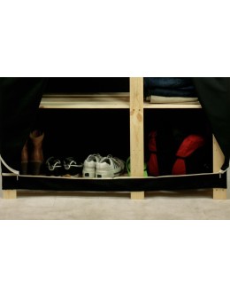 Schutzhülle für Holzregal B-24, C_B-24 (170x80x38 cm), Farbe: Schwarz - product 2