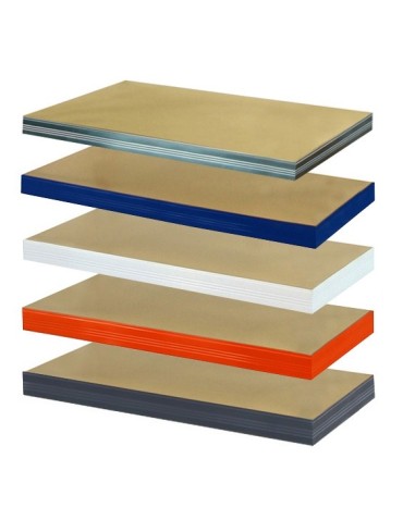 Metallregale - Zusatzboden HO_040 x 040_P zu Metallregal Helios, Traglast: 175 Kg,  Farbe: ORANGE - produkt 2