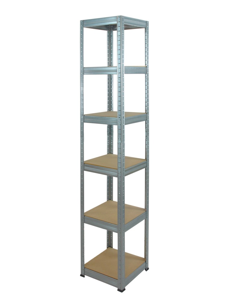 Kellerregale/Garagenregale - Metallregal Werkstatt Schwerlastregal Helios HZZ_213x035x35_6 Böden, Traglast: 175 Kg, Farbe: Verzinkt - product new.modo24.de 1