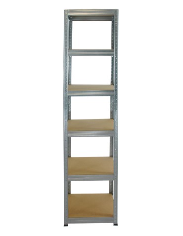Metallregal Werkstatt Schwerlastregal Helios HZZ_213x040x40_6 Böden, Traglast: 175 Kg, Farbe: Verzinkt - product 2