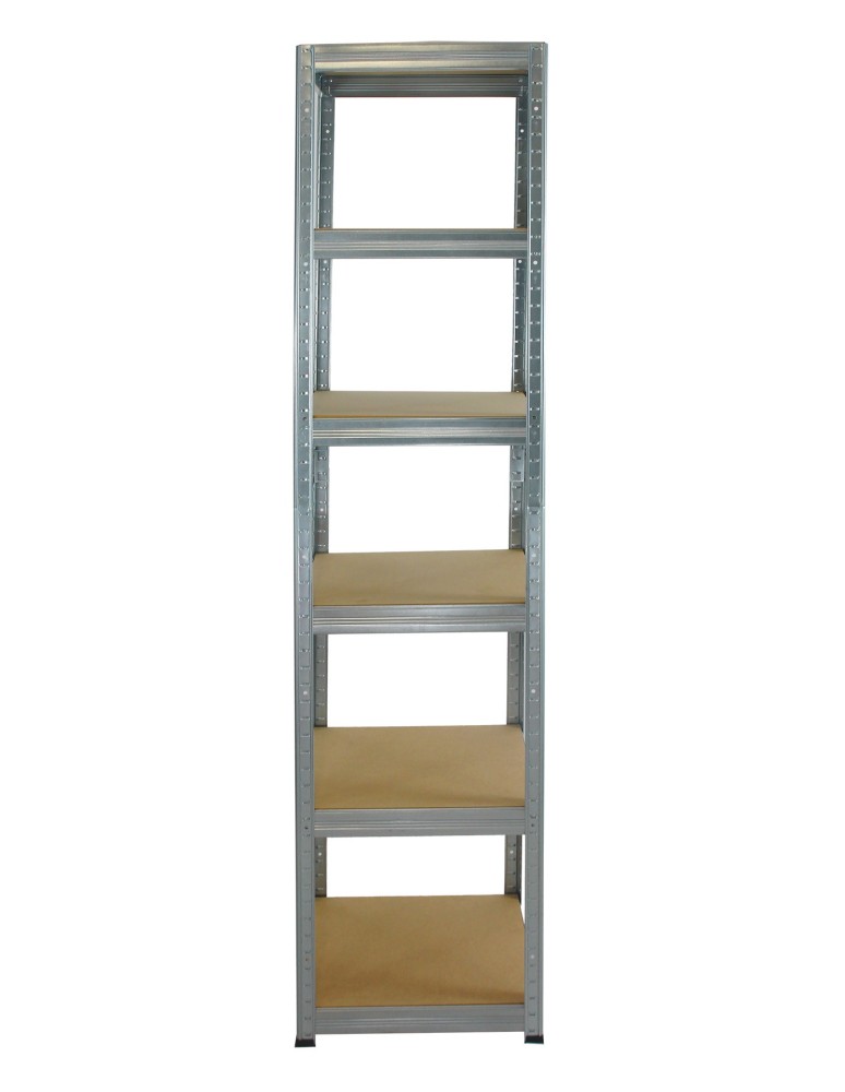 Kellerregale/Garagenregale - Metallregal Werkstatt Schwerlastregal Helios HZZ_213x040x40_6 Böden, Traglast: 175 Kg, Farbe: Verzinkt - product new.modo24.de 2