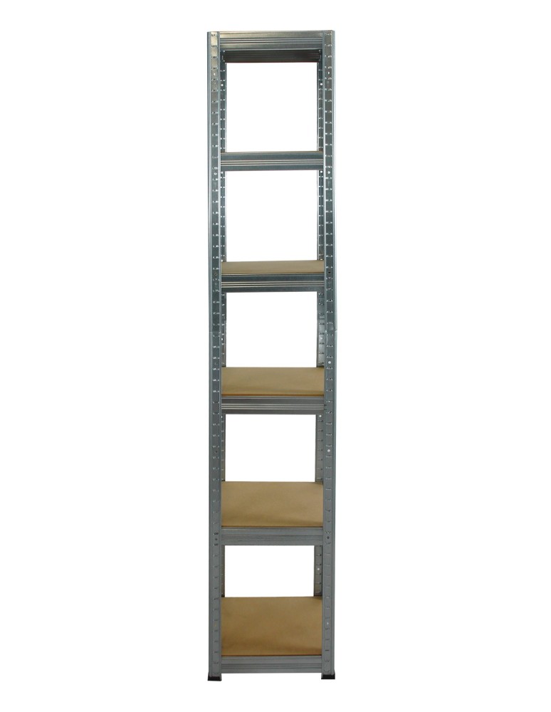 Kellerregale/Garagenregale - Metallregal Werkstatt Schwerlastregal Helios HZZ_213x030x30_6 Böden, Traglast: 175 Kg, Farbe: Verzinkt - product new.modo24.de 2