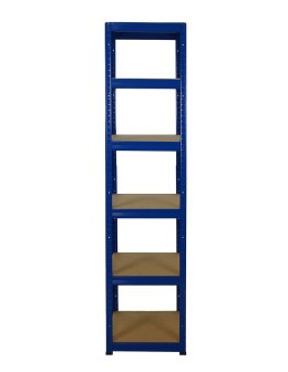 Metallregal Werkstatt Schwerlastregal Helios HNN_213x030x30_6 Böden, Traglast: 175 Kg, Farbe: BLAU - product 2