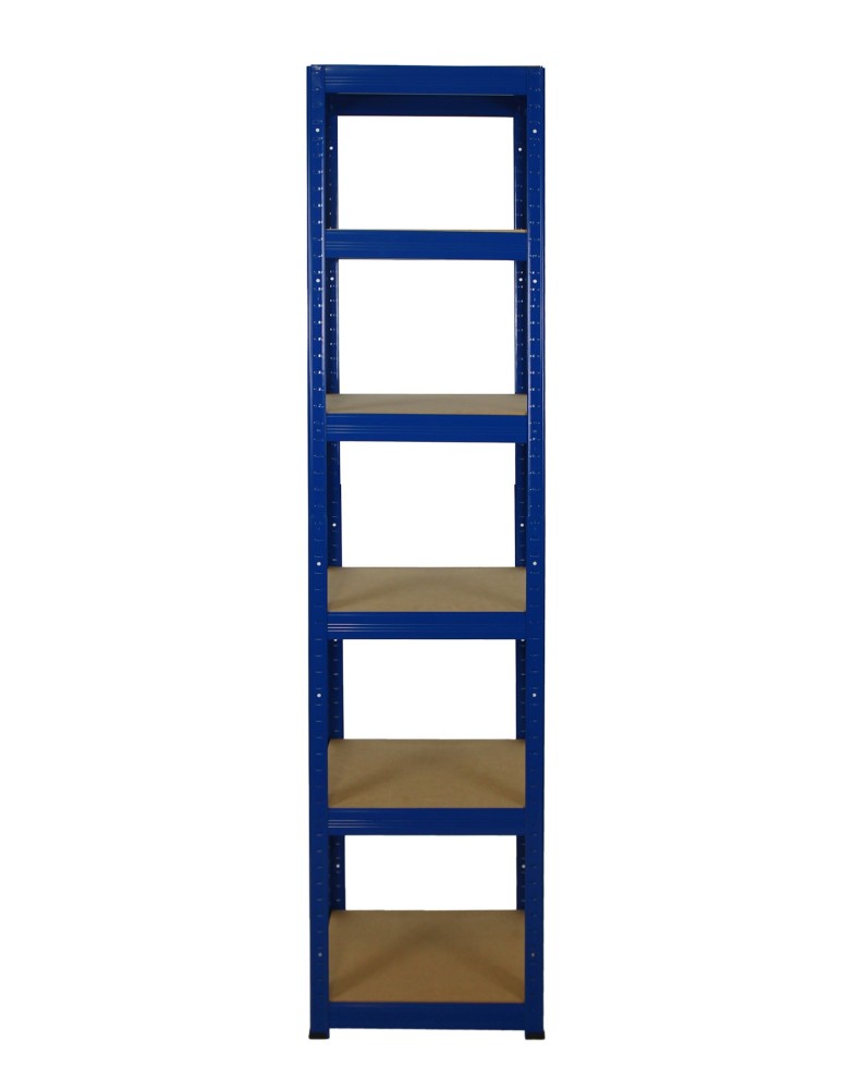 Kellerregale/Garagenregale - Metallregal Werkstatt Schwerlastregal Helios HNN_213x050x50_6 Böden, Traglast: 175 Kg, Farbe: BLAU - product new.modo24.de 2