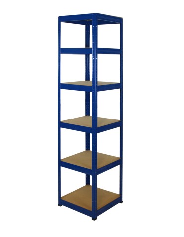 Metallregal Werkstatt Schwerlastregal Helios HNN_213x050x50_6 Böden, Traglast: 175 Kg, Farbe: BLAU