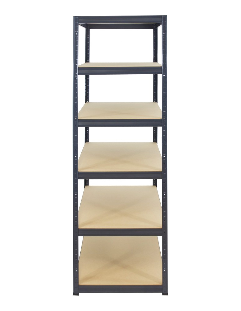 Kellerregale/Garagenregale - Metallregal Werkstatt Schwerlastregal Helios HGG_213x040x40_6 Böden, Traglast: 175 Kg, Farbe: GRAU - product new.modo24.de 3