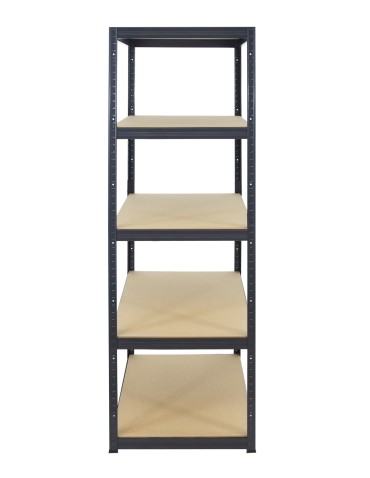 Kellerregale/Garagenregale - Metallregal Werkstatt Schwerlastregal Helios HGG_213x045x45_5 Böden, Traglast: 175 Kg, Farbe: GRAU - product 3
