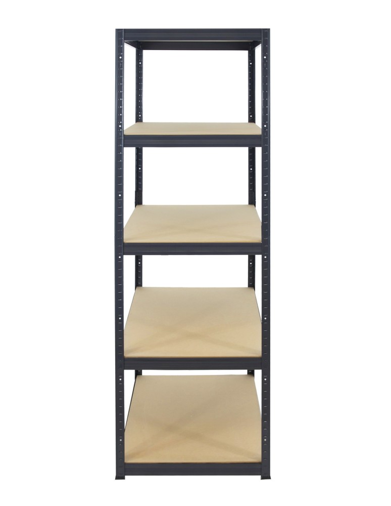 Kellerregale/Garagenregale - Metallregal Werkstatt Schwerlastregal Helios HGG_213x045x45_5 Böden, Traglast: 175 Kg, Farbe: GRAU - product new.modo24.de 3