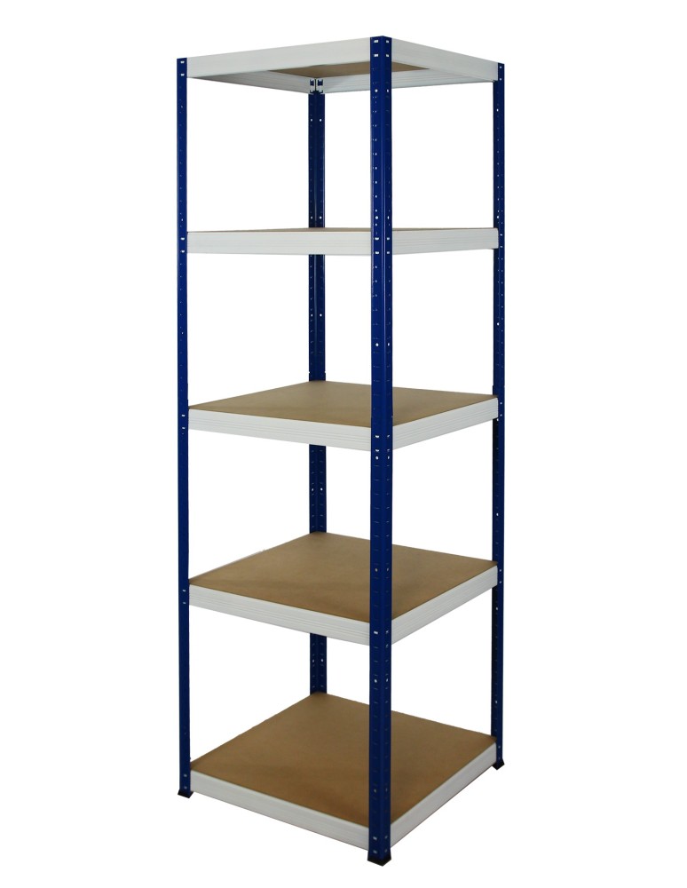 Kellerregale/Garagenregale - Metallregal Werkstatt Schwerlastregal Helios HNW_213x060x60_5 Böden, Traglast: 175 Kg, Farbe: BLAU/WEIß - product new.modo24.de 1