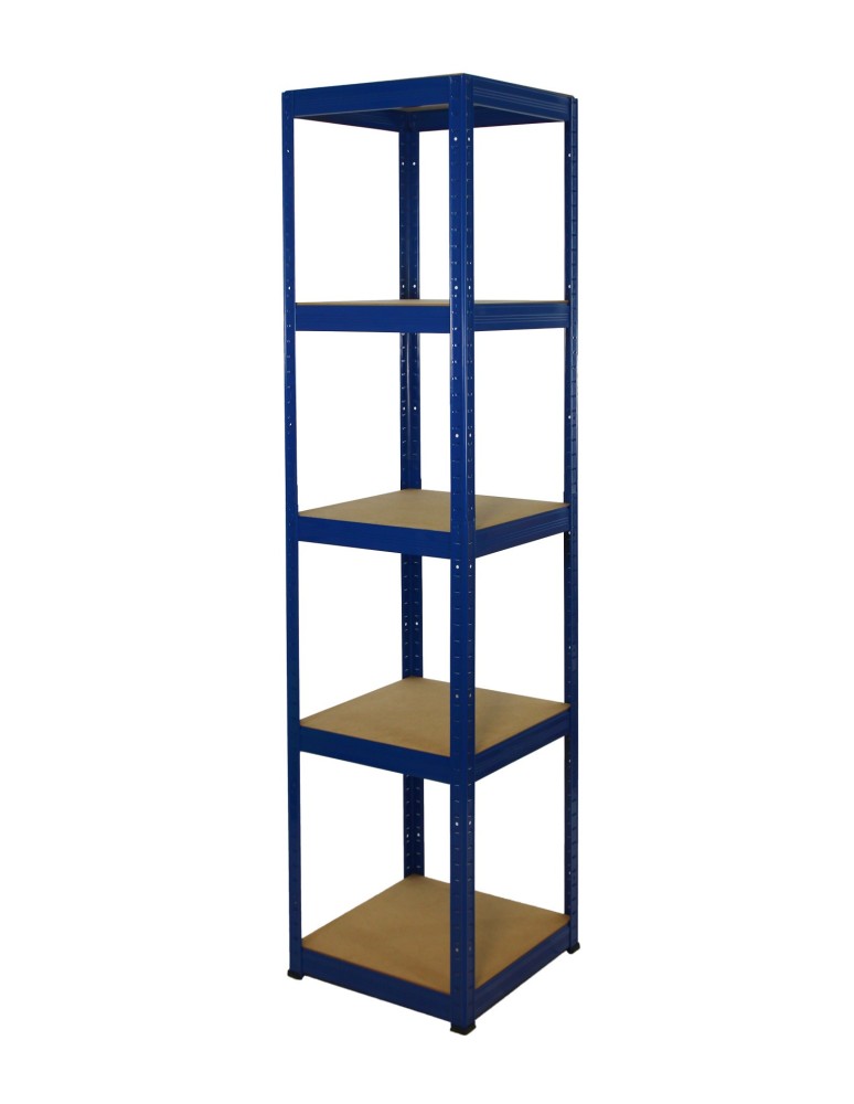 Kellerregale/Garagenregale - Metallregal Werkstatt Schwerlastregal Helios HNN_213x045x45_5 Böden, Traglast: 175 Kg, Farbe: BLAU - product new.modo24.de 1