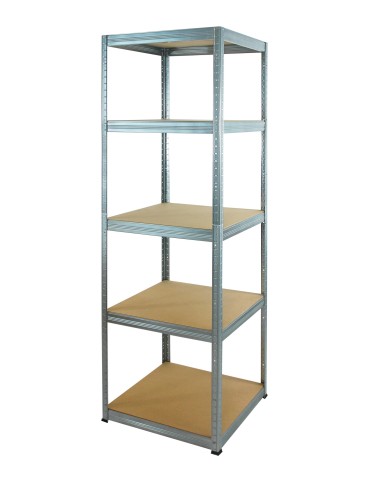 Metallregal Werkstatt Schwerlastregal Helios HZZ_213x035x35_5 Böden, Traglast: 175 Kg, Farbe: Verzinkt