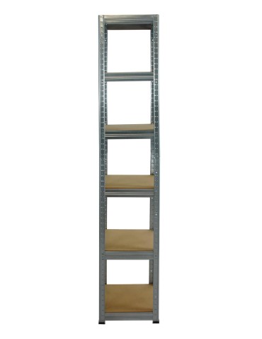 Metallregal Werkstatt Schwerlastregal Helios HZZ_196x035x35_6 Böden, Traglast: 175 Kg, Farbe: Verzinkt - product 2