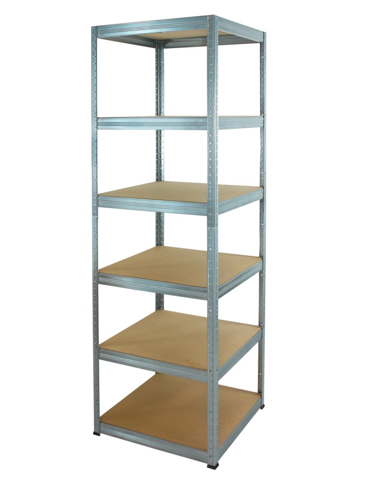 Kellerregale/Garagenregale - Metallregal Werkstatt Schwerlastregal Helios HZZ_196x060x60_6 Böden, Traglast: 175 Kg, Farbe: Verzinkt - product new.modo24.de 1