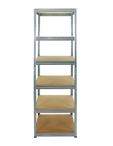 Metallregal Werkstatt Schwerlastregal Helios HZZ_196x060x60_6 Böden, Traglast: 175 Kg, Farbe: Verzinkt - produkt 2