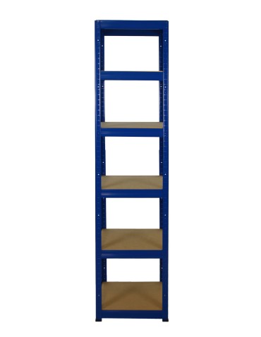 Metallregal Werkstatt Schwerlastregal Helios HNN_196x040x40_6 Böden, Traglast: 175 Kg, Farbe: BLAU - product 2