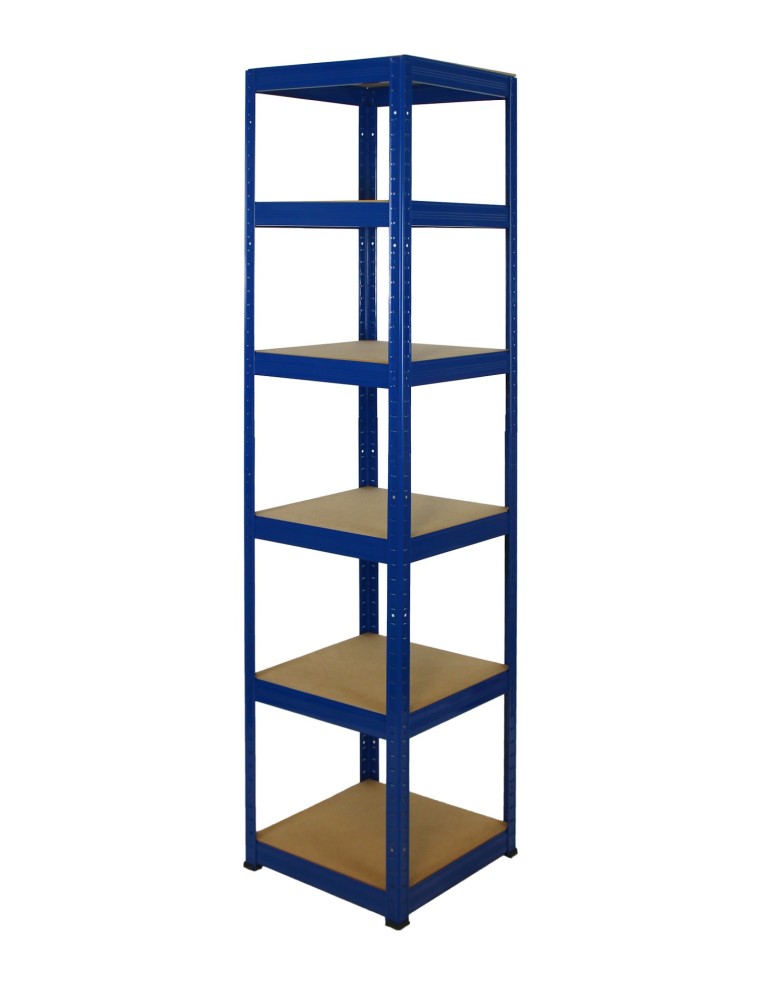 Kellerregale/Garagenregale - Metallregal Werkstatt Schwerlastregal Helios HNN_196x050x50_6 Böden, Traglast: 175 Kg, Farbe: BLAU - produkt new.modo24.de 1