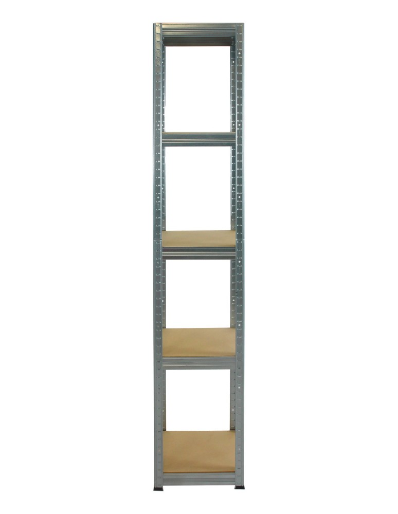 Kellerregale/Garagenregale - Metallregal Werkstatt Schwerlastregal Helios HZZ_196x030x30_5 Böden, Traglast: 175 Kg, Farbe: Verzinkt - produkt new.modo24.de 2