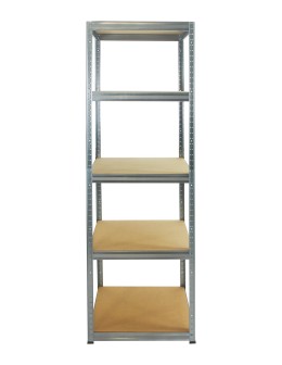 Metallregal Werkstatt Schwerlastregal Helios HZZ_196x040x40_5 Böden, Traglast: 175 Kg, Farbe: Verzinkt - product 2