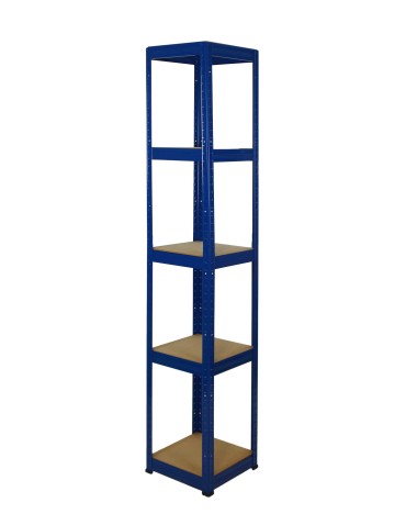 Metallregal Werkstatt Schwerlastregal Helios HNN_196x035x35_5 Böden, Traglast: 175 Kg, Farbe: BLAU