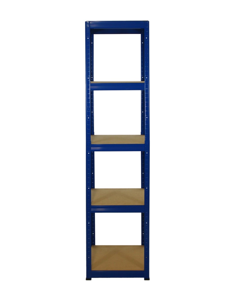 Kellerregale/Garagenregale - Metallregal Werkstatt Schwerlastregal Helios HNN_196x030x30_5 Böden, Traglast: 175 Kg, Farbe: BLAU - product new.modo24.de 2