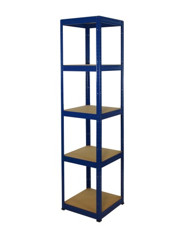 Metallregal Werkstatt Schwerlastregal Helios HNN_196x045x45_5 Böden, Traglast: 175 Kg, Farbe: BLAU