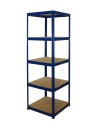Metallregal Werkstatt Schwerlastregal Helios HNN_196x050x50_5 Böden, Traglast: 175 Kg, Farbe: BLAU