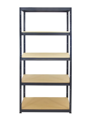 Metallregal Werkstatt Schwerlastregal Helios HGG_196x035x35_5 Böden, Traglast: 175 Kg, Farbe: GRAU - product 2