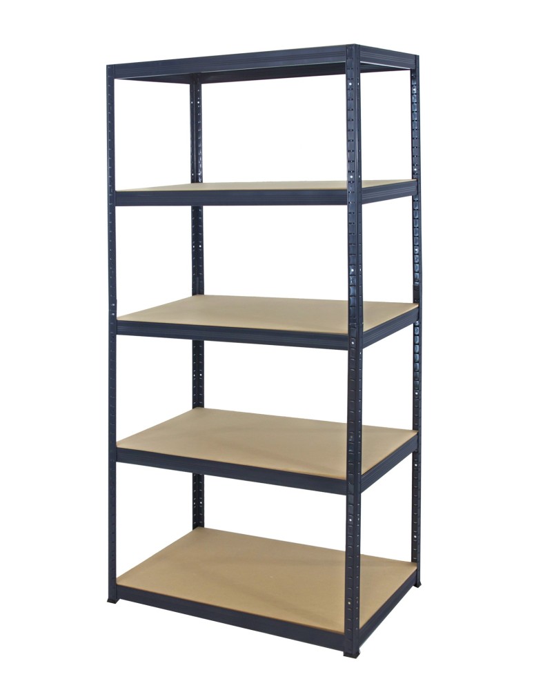 Kellerregale/Garagenregale - Metallregal Werkstatt Schwerlastregal Helios HGG_196x030x30_5 Böden, Traglast: 175 Kg, Farbe: GRAU - product new.modo24.de 1