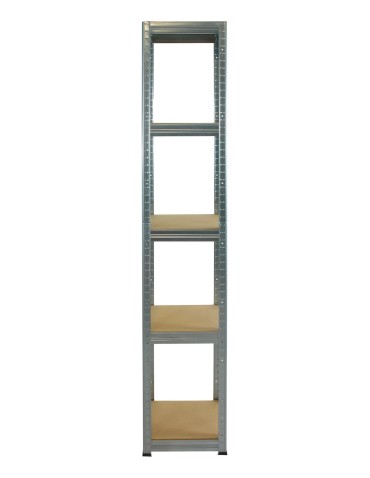 Metallregal Werkstatt Schwerlastregal Helios HZZ_180x030x30_5 Böden, Traglast: 175 Kg, Farbe: Verzinkt - product 2