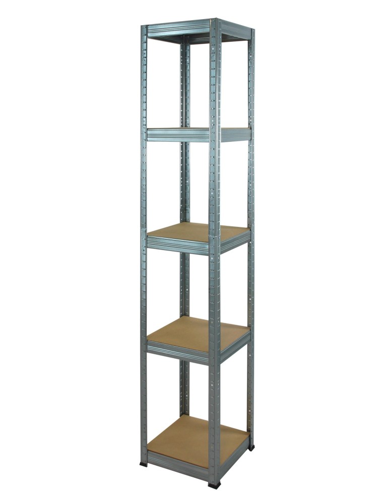 Kellerregale/Garagenregale - Metallregal Werkstatt Schwerlastregal Helios HZZ_180x030x30_5 Böden, Traglast: 175 Kg, Farbe: Verzinkt - product new.modo24.de 1