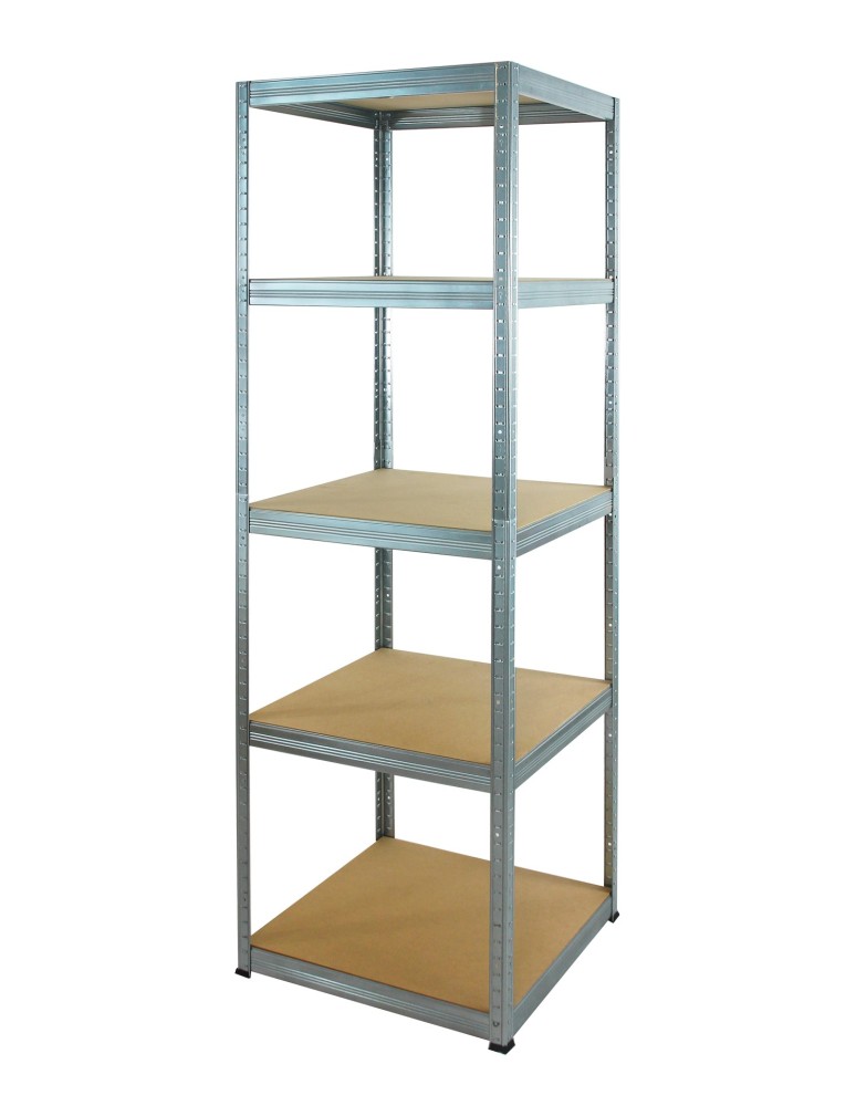 Kellerregale/Garagenregale - Metallregal Werkstatt Schwerlastregal Helios HZZ_180x040x40_5 Böden, Traglast: 175 Kg, Farbe: Verzinkt - product new.modo24.de 1