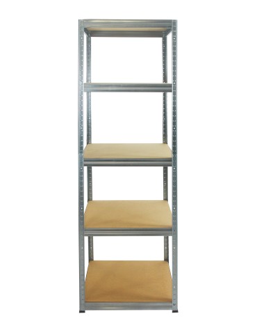Metallregal Werkstatt Schwerlastregal Helios HZZ_180x045x45_5 Böden, Traglast: 175 Kg, Farbe: Verzinkt - product 2