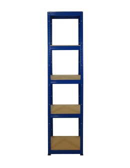 Metallregal Werkstatt Schwerlastregal Helios HNN_180x040x40_5 Böden, Traglast: 175 Kg, Farbe: BLAU - product 2