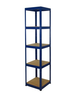 Metallregal Werkstatt Schwerlastregal Helios HNN_180x040x40_5 Böden, Traglast: 175 Kg, Farbe: BLAU