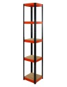 Metallregal Werkstatt Schwerlastregal Helios HBO_180x050x50_5 Böden, Traglast: 175 Kg, Farbe: SCHWARZ/ORANGE