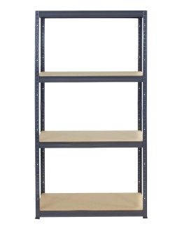 Metallregal Werkstatt Schwerlastregal Helios HGG_180x030x30_4 Böden, Traglast: 175 Kg, Farbe: GRAU - product 2