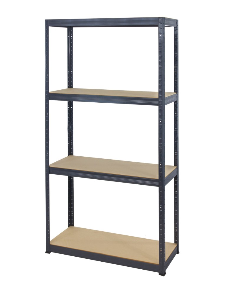 Kellerregale/Garagenregale - Metallregal Werkstatt Schwerlastregal Helios HGG_180x050x50_4 Böden, Traglast: 175 Kg, Farbe: GRAU - product new.modo24.de 1