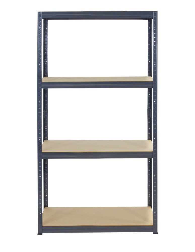 Kellerregale/Garagenregale - Metallregal Werkstatt Schwerlastregal Helios HGG_180x045x45_4 Böden, Traglast: 175 Kg, Farbe: GRAU - product new.modo24.de 1