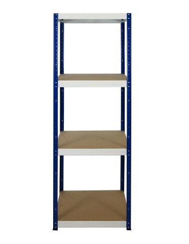 Metallregal Werkstatt Schwerlastregal Helios HNW_180x050x50_4 Böden, Traglast: 175 Kg, Farbe: BLAU/WEIß - product 2