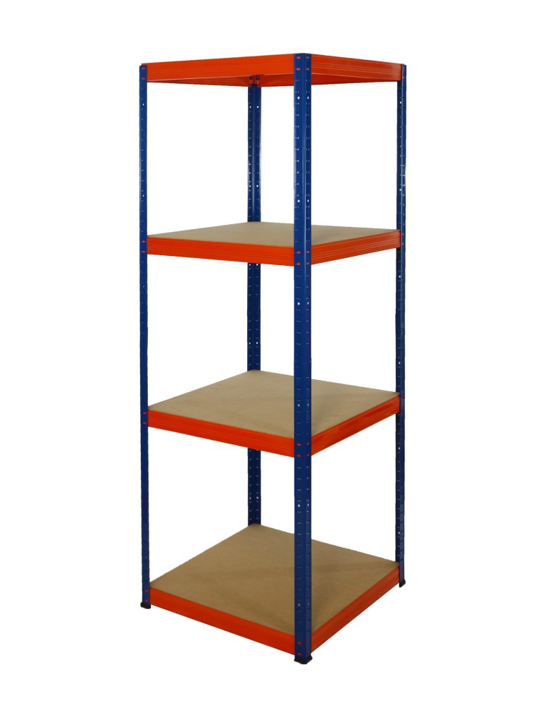 Kellerregale/Garagenregale - Metallregal Werkstatt Schwerlastregal Helios HNO_180x060x60_4 Böden, Traglast: 175 Kg, Farbe: BLAU/ORANGE - product new.modo24.de 1