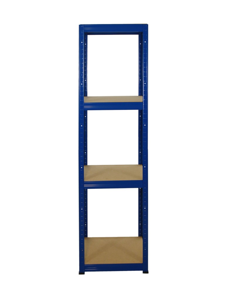 Kellerregale/Garagenregale - Metallregal Werkstatt Schwerlastregal Helios HNN_180x045x45_4 Böden, Traglast: 175 Kg, Farbe: BLAU - product new.modo24.de 2