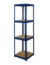 Metallregal Werkstatt Schwerlastregal Helios HNN_180x045x45_4 Böden, Traglast: 175 Kg, Farbe: BLAU