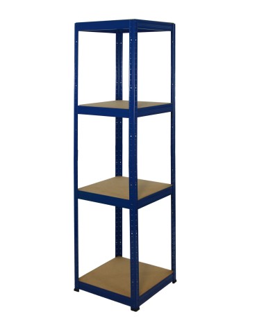 Metallregal Werkstatt Schwerlastregal Helios HNN_180x040x40_4 Böden, Traglast: 175 Kg, Farbe: BLAU