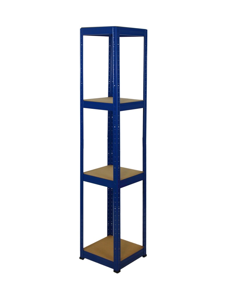 Kellerregale/Garagenregale - Metallregal Werkstatt Schwerlastregal Helios HNN_180x035x35_4 Böden, Traglast: 175 Kg, Farbe: BLAU - product new.modo24.de 1