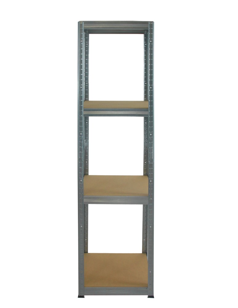 Kellerregale/Garagenregale - Metallregal Werkstatt Schwerlastregal Helios HZZ_180x050x50_4 Böden, Traglast: 175 Kg, Farbe: Verzinkt - product new.modo24.de 2