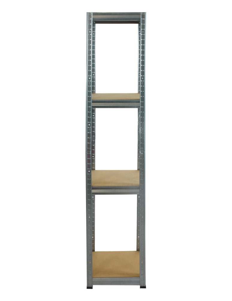 Kellerregale/Garagenregale - Metallregal Werkstatt Schwerlastregal Helios HZZ_180x035x35_4 Böden, Traglast: 175 Kg, Farbe: Verzinkt - product new.modo24.de 2