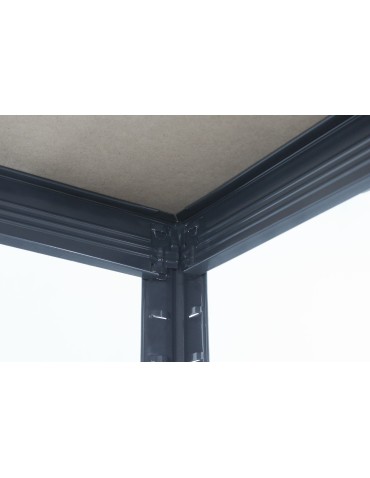 Kellerregale/Garagenregale - Metallregal Werkstatt Schwerlastregal Helios HGG_196x120x45_6 Böden, Traglast: 350 Kg, Farbe: GRAU - produkt 14